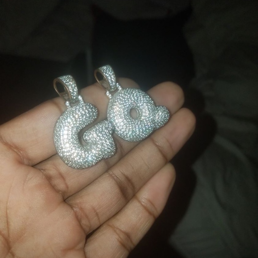 Iced bubble pendants